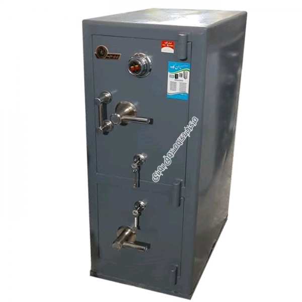 گاوصندوق ایران کاوه مدل1200/2KRM - دوطبقه بزرگ - رمز مکانیکی